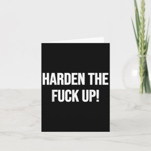 Harden The For Up! Fitness Krafttraining Übung  Karte