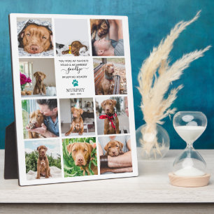 Hardest Goodbye Pet Memorial 11 FotoCollage Fotoplatte