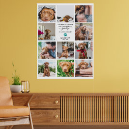 Hardest Goodbye | Pet Memorial 11 FotoCollage Poster