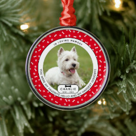 Hardest Goodbye Pet Memorial Glass Ornament Aus Metall