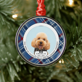 Hardest Goodbye Pet Memorial Glass Ornament Aus Metall