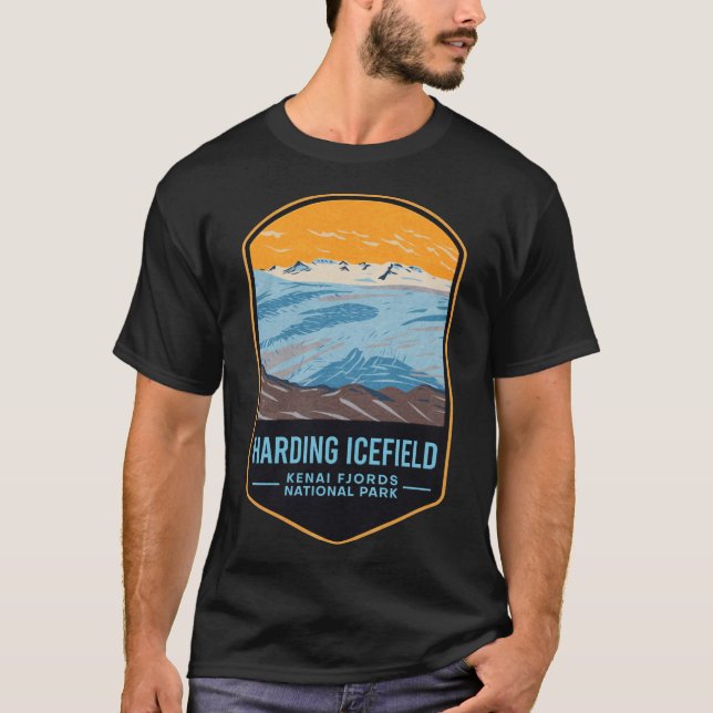 Harding Icefields Kenai Fjords National Park T-Shirt (Vorderseite)