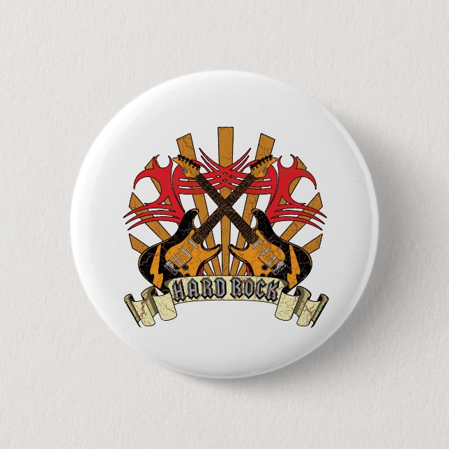 Hardrock-Gitarren Button (Vorderseite)