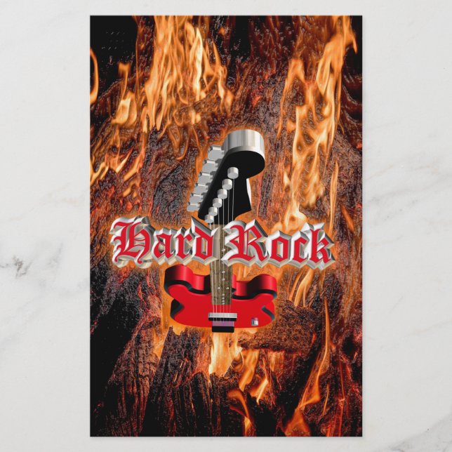 Hardrock ins Feuer Flyer (Vorne)