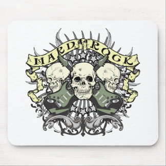 Hardrock-Schädel und Gitarren Mousepad