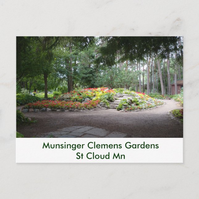 Hardscape Munsinger Garden St Cloud MN Postkarte (Vorderseite)