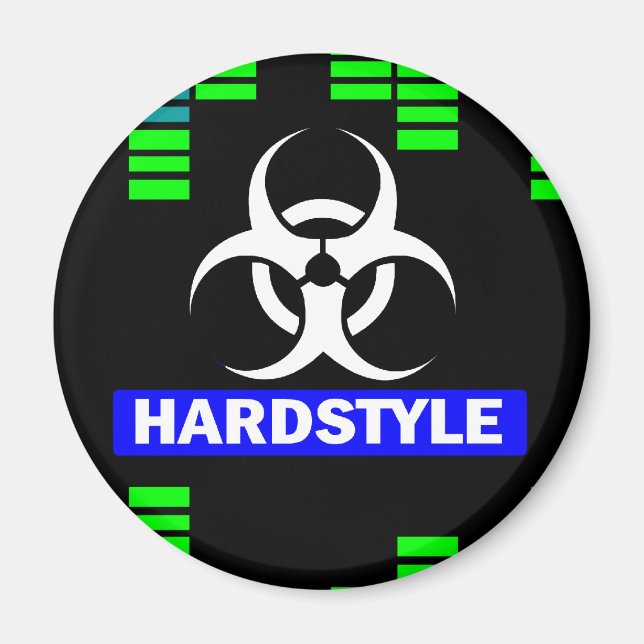 Hardstyle-Muster Magnet (Vorne)