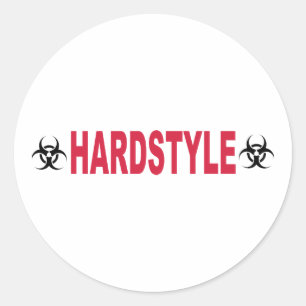 Hardstyle Runder Aufkleber