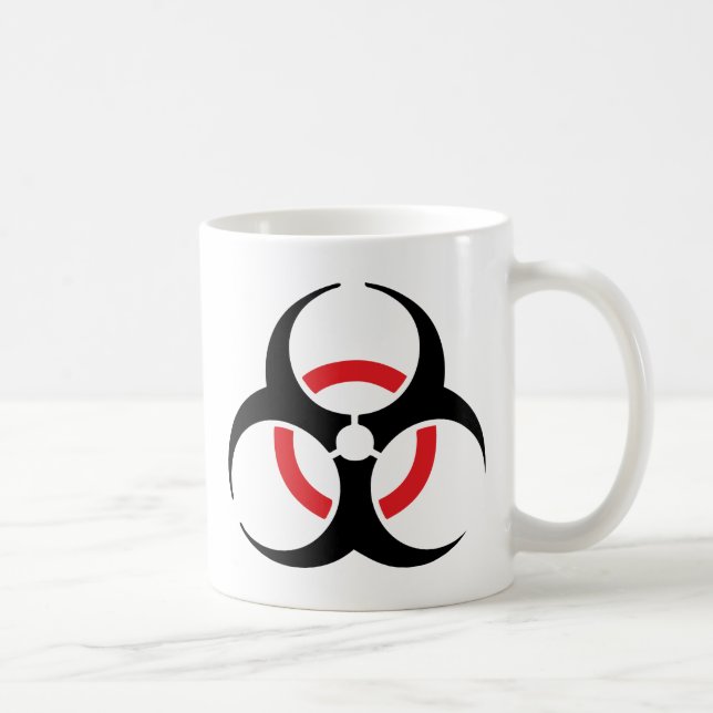 hardstyle schwarze rote Ikone Kaffeetasse (Rechts)