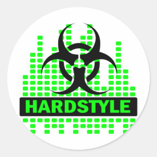 Hardstyle Tempo Design Runder Aufkleber