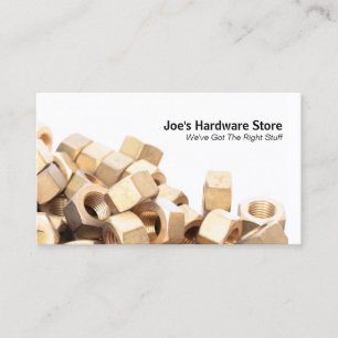 Hardware Store Nuts n Bolzen Schließe Visitenkarte