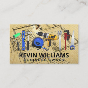 Hardware-Tools Baupläne Holz Visitenkarte