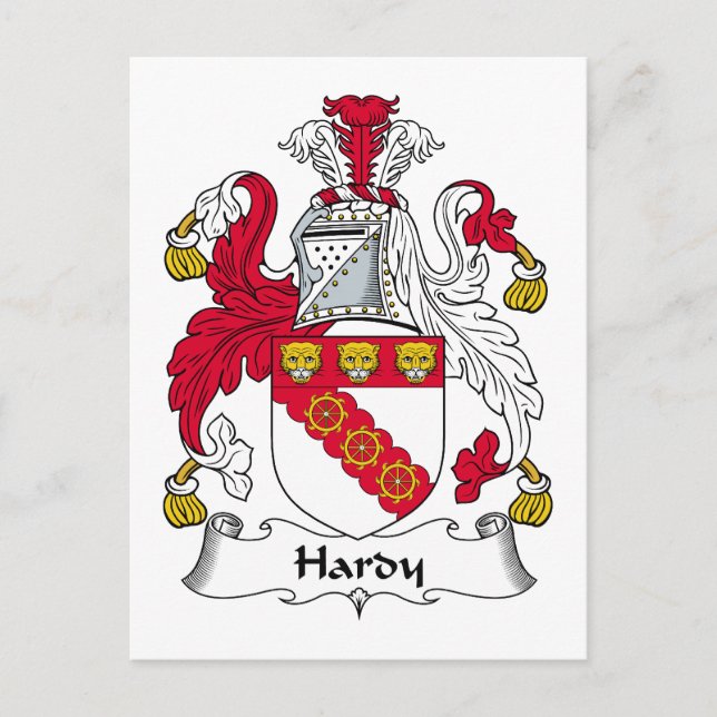 Hardy Familienwappen Postkarte (Vorderseite)