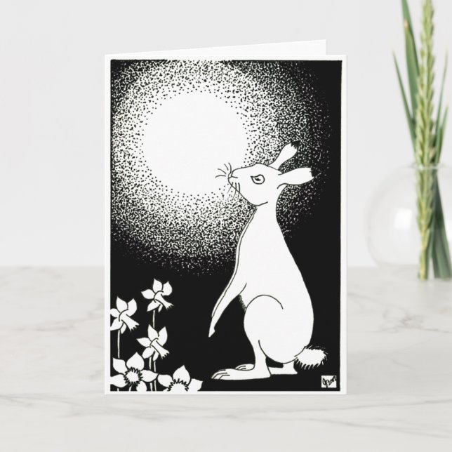 Hare Feiertagskarte (Vorderseite)