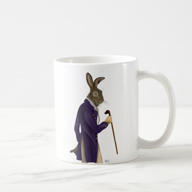 Hare in Lila Hülle 2 Kaffeetasse (Rechts)