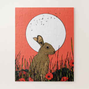 Hare in the Poppies