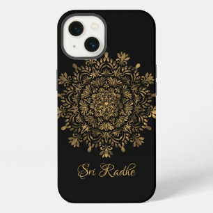 Hare Krishna Kunst - Shree Radhe Typografie iPhone Hülle