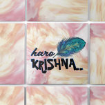 "Hare Krishna" Peacock Feather Hindu Fliese<br><div class="desc">Die "Hare Krishna" Peacock Feather Hindu Keramik Tile, ein wunderschönes Stück, das Kunst und Spiritualität nahtlos verbindet. Diese exquisit gefertigte Keramik-Kachel besticht durch ein lebendiges Pfauenfederdesign, das Lord Krishna symbolisiert, begleitet vom heiligen Chant "Hare Krishna" in eleganter Schrift. Ideal, um Ihrer Zuhause- oder Bürodekoration eine Touch göttlichen Charmes hinzuzufügen. Diese...</div>