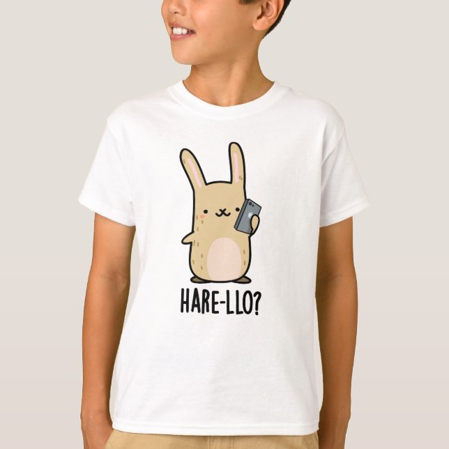 Hare-llo There Funny Hare Rabbit Pub T-Shirt (Vorderseite)
