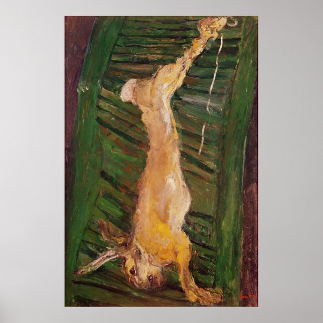 Hare on a green shutter, c.1924-25 poster (Vorne)