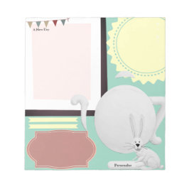 Hare Tee Pot Green Journal Notes Scrapbook Paper Notizblock