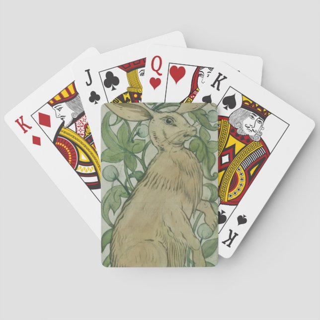 Hare (w/c on paper) spielkarten (Rückseite)