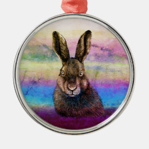 Hare zeichnend Keramik Ornament Aus Metall