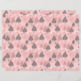 Hares im Herbstwald rosa