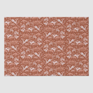 Hares Snow Field White Rabbit Winter Pattern Brown Seidenpapier