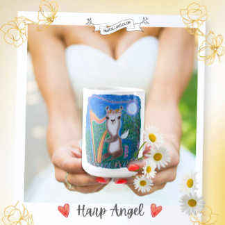 Harf Mond Engel Kaffeetasse