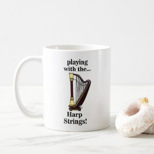 Harfe Musikinstrument Harfe Kaffeetasse