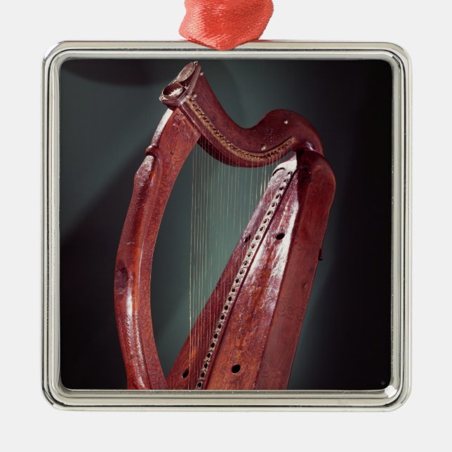 Harfe Silbernes Ornament (Vorne)