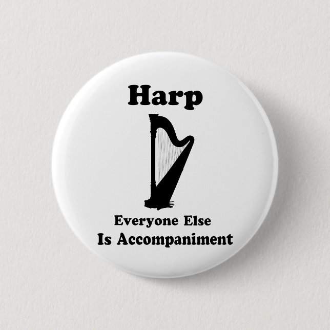 Harfen-Geschenk Button (Vorderseite)