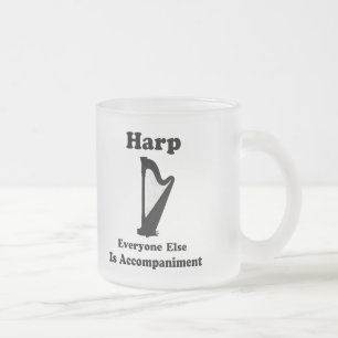 Harfen-Geschenk Mattglastasse