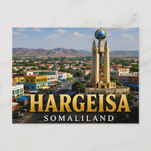 Hargeisa-Unabhängigkeitsdenkmal und Somaliland Gei Postkarte
