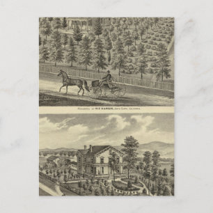 Hargis, Cheney Residenzen Postkarte