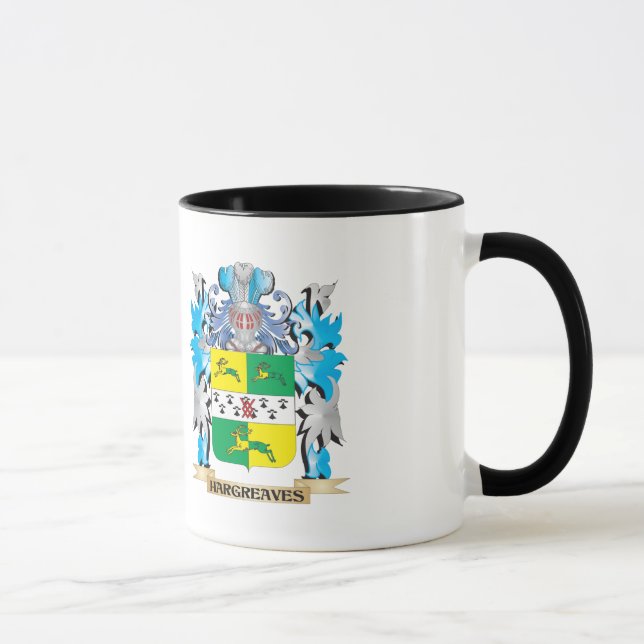 Hargreaves Wappen - Familienwappen Tasse (Rechts)