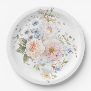 Hargrove Blue Floral Pappteller