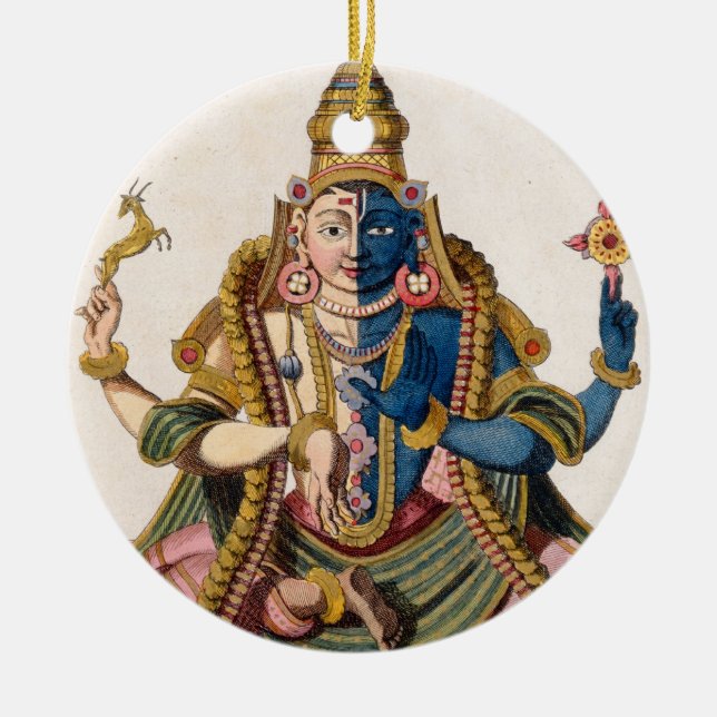 Hari-Hara, "von der Reise ZusatzIndes und von Keramikornament (Vorne)