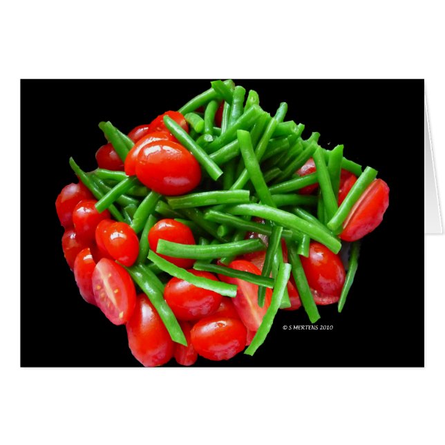 Haricots verts et tomates (Devant horizontal)