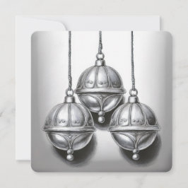 Hark, How the Bells: Eine Minimalistische Weihnach Feiertagskarte