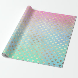 Harks Metallic Mint Green Blue Gold Pink Geschenkpapier