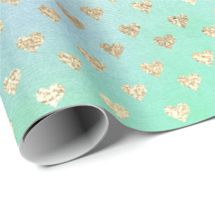 Harks Metallic Mint Green Blue Gold Pink Geschenkpapier