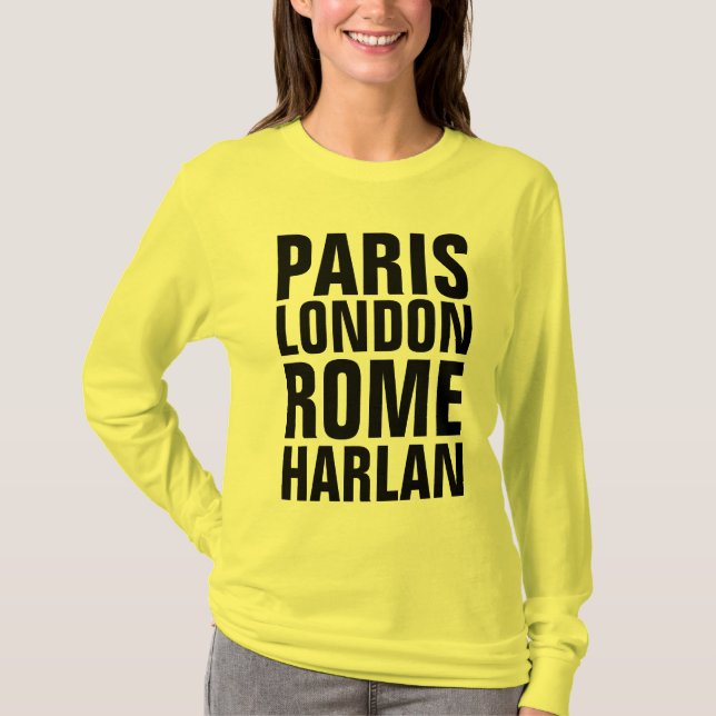 HARLAN Kentucky T - Shirt, PARIS ROM LONDON T-Shirt (Vorderseite)