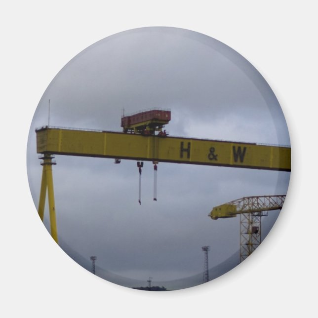 Harland & Woolfe Cranes Magnet (Vorne)