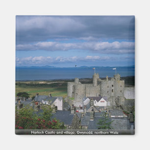 Harlech Schloss und Dorf, Gwynedd, NordWale Magnet
