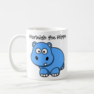 Harleigh the Hippo Custom Cartoon Children's Mug