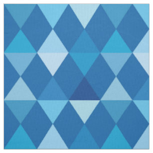 Harlekin-/Diamantmuster - Denim-Blues Stoff