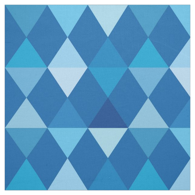 Harlekin-/Diamantmuster - Denim-Blues Stoff (Muster)