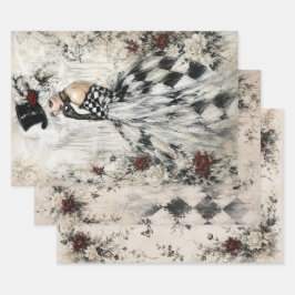 Harlekin-Romanze  Geschenkpapier Set